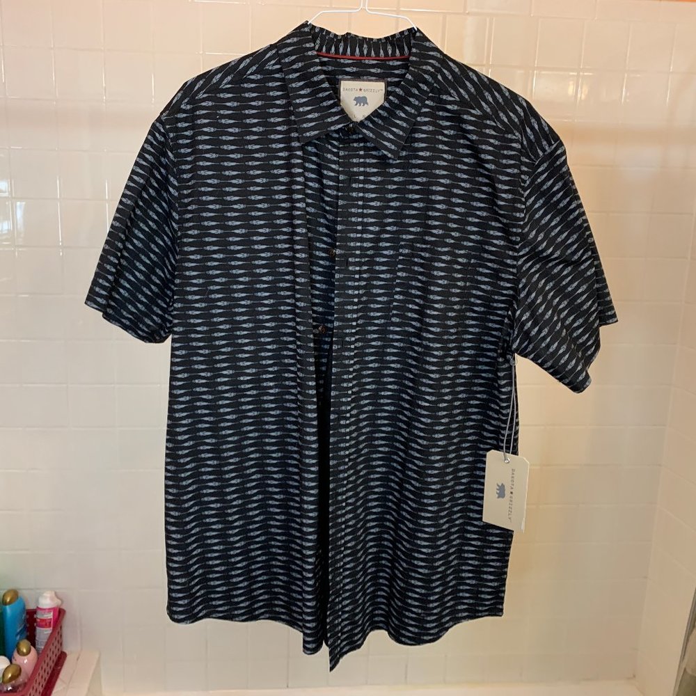 Dakota Grizzly NWT Men's Size XXL Short Sleeve Shirt, Camp, Hawaiian